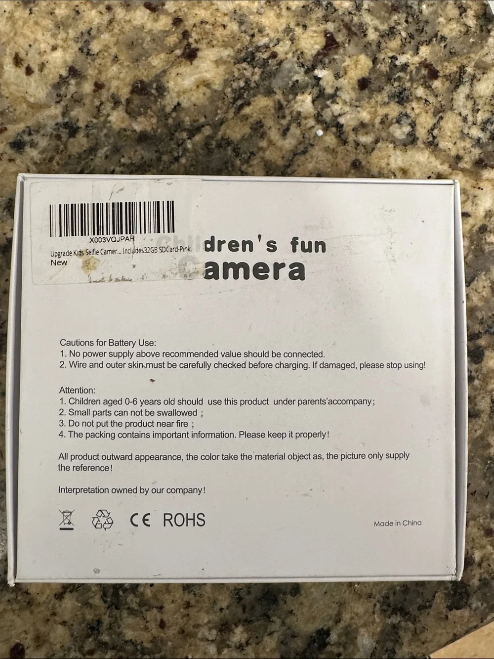 Kids digital Camera for 3-9 Year NEW